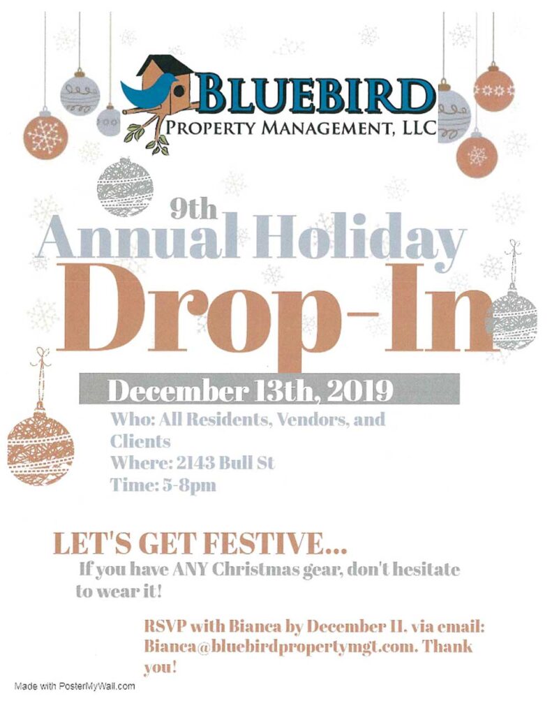 December 2019 Holiday Drop-in