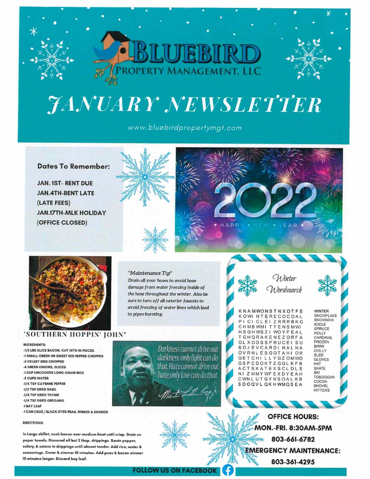 2022 January Newsletter-BluebirdProperty